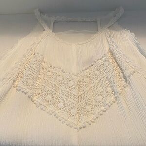 Charlotte Russe Cream Lace Blouse